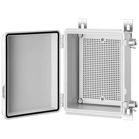 pvc junction box hinged cover|outdoor plastic electrical enclosure.